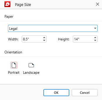 PDF Extra: choosing page size